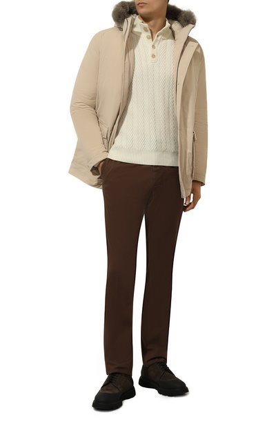 Пуховик с отделкой из койота HERNO, арт. PI000940U/12343, фото 2