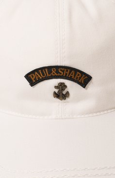 Мужская хлопковая бейсболка PAUL&SHARK белого цвета, арт. C0P720 | Фото 4 (Материал: Текстиль, Хлопок; Нос: Не проставлено; Материал сплава: Проставлено)