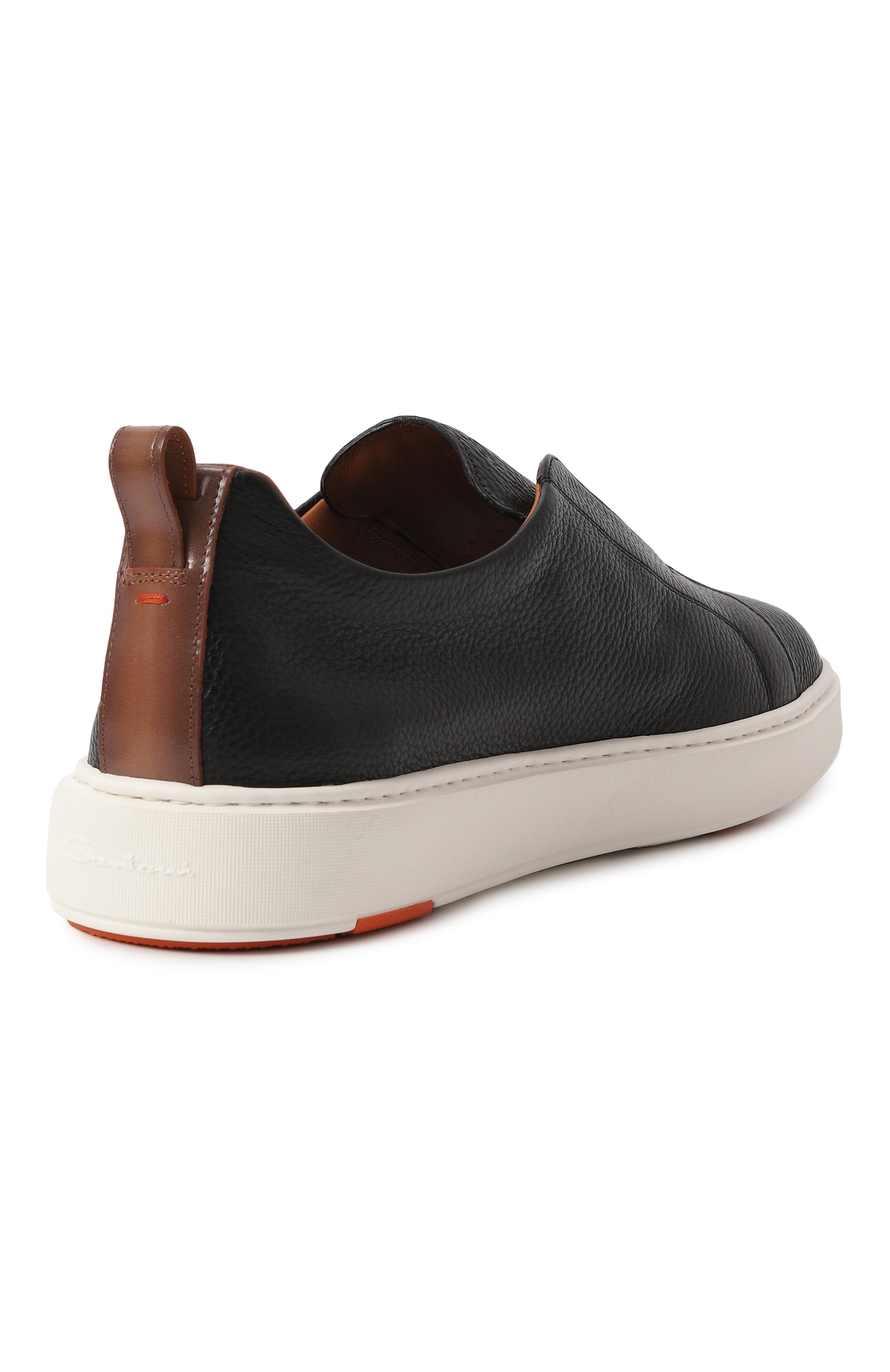 Кожаные кеды cleanic SANTONI, арт. MBCG21995BARTLLD, фото 5