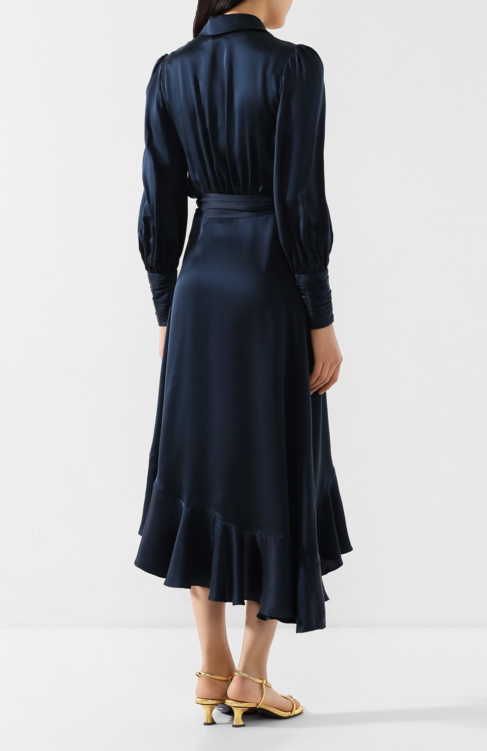 Атласное платье ZIMMERMANN, арт. 8066DRWAV, фото 4