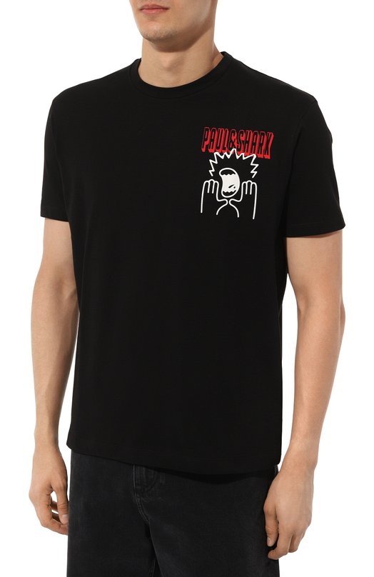 Хлопковая футболка Paul&Shark 14311618/011 Чёрный  14311618/011 Фото 3