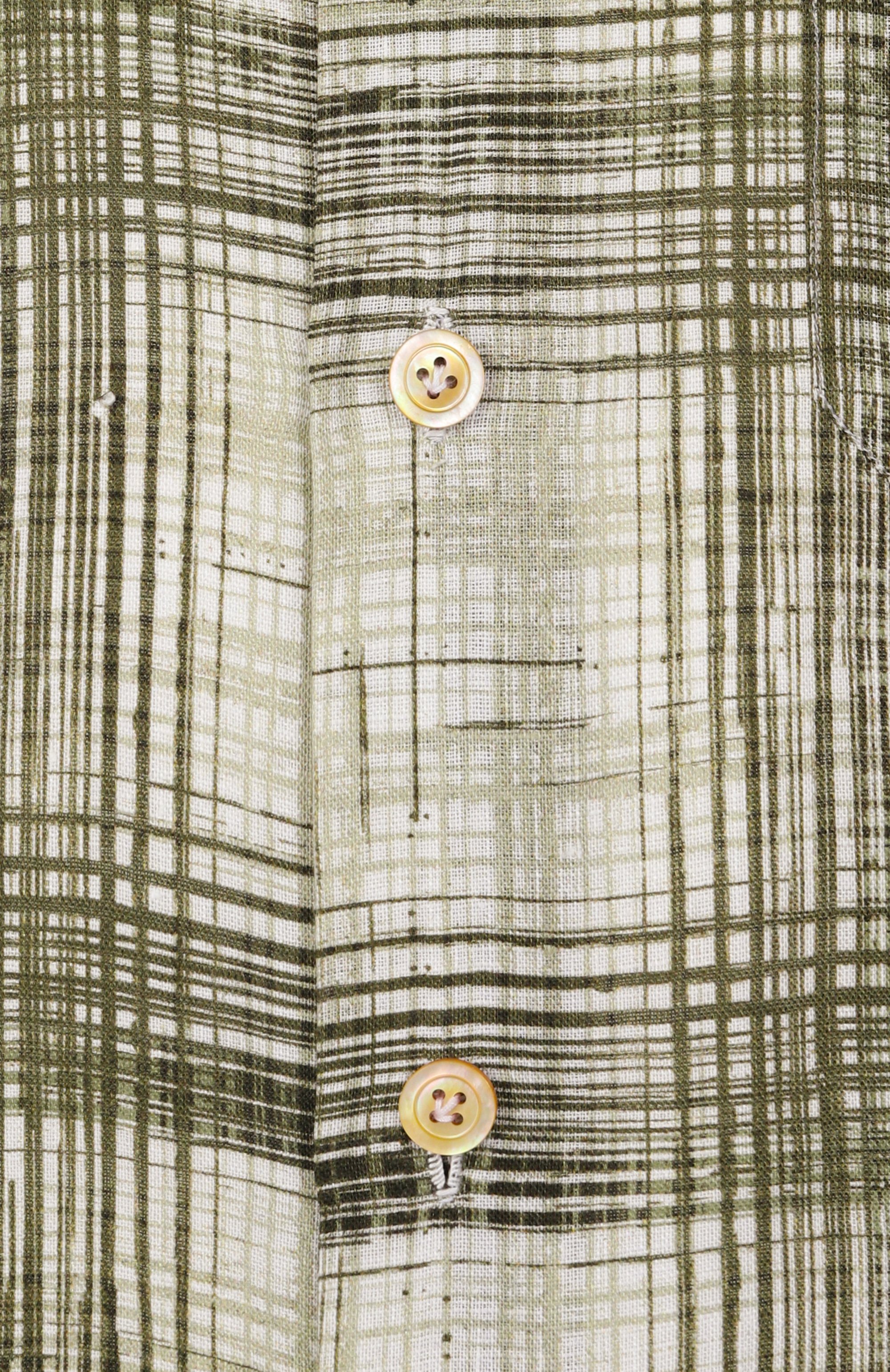 Льняная рубашка KITON зеленого цвета по цене 99500 руб., арт. UMCNERH0924405, фото 6 Льняная рубашка KITON, арт. UMCNERH0924405, фото 6