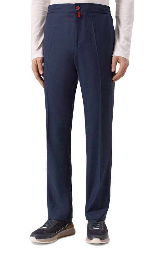 Шерстяные брюки Kiton UPLACRK0123G04 Синий  UPLACRK0123G04 Фото 3