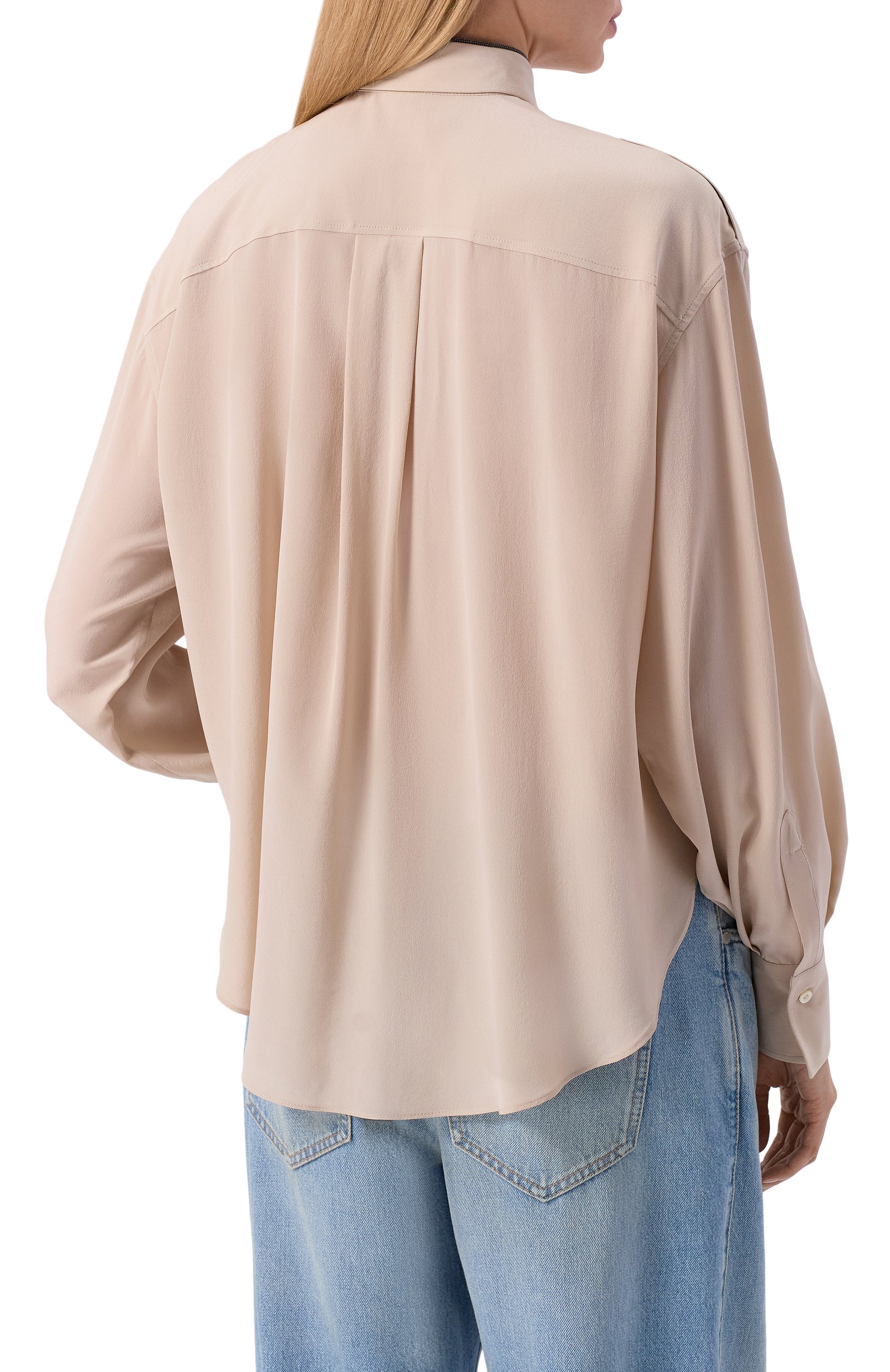 Шелковая рубашка BRUNELLO CUCINELLI, арт. MB993MP716, фото 4