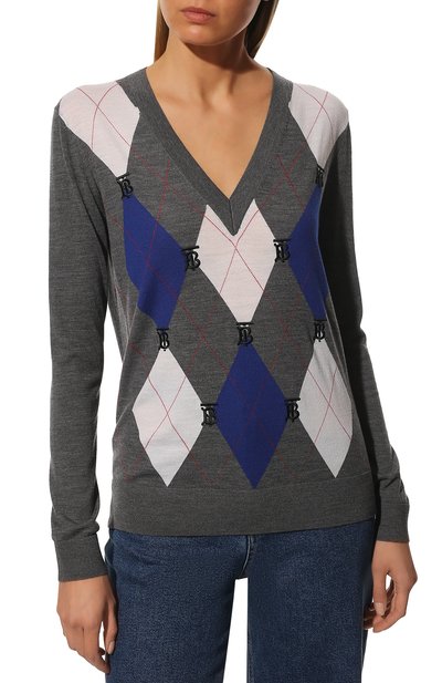 Пуловер из шерсти и шелка BURBERRY, арт. 8048437, фото 3