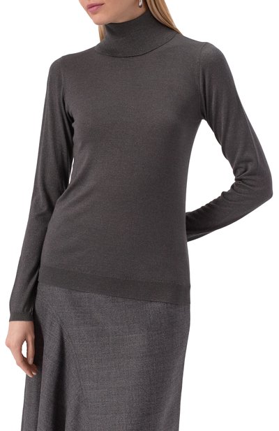Водолазка из кашемира и шелка BRUNELLO CUCINELLI, арт. M41800063, фото 3