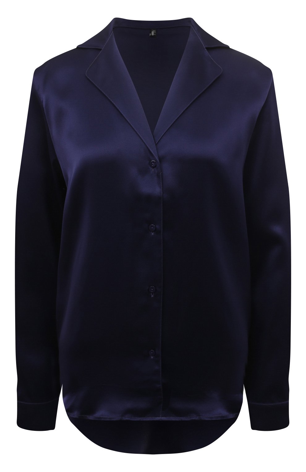 Шелковая рубашка AUBADE темно-синего цвета по цене 30600 руб., арт. QS44, фото 1 Шелковая рубашка AUBADE, арт. QS44, фото 1