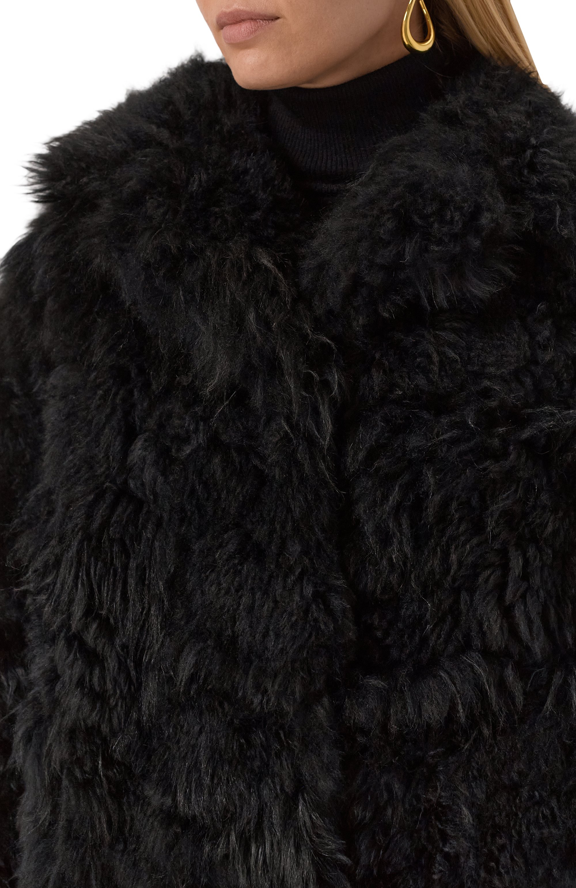 Шуба из козы SIMONETTA RAVIZZA черного цвета по цене 342500 руб., арт. F05JA361H13SP, фото 5 Шуба из козы SIMONETTA RAVIZZA, арт. F05JA361H13SP, фото 5