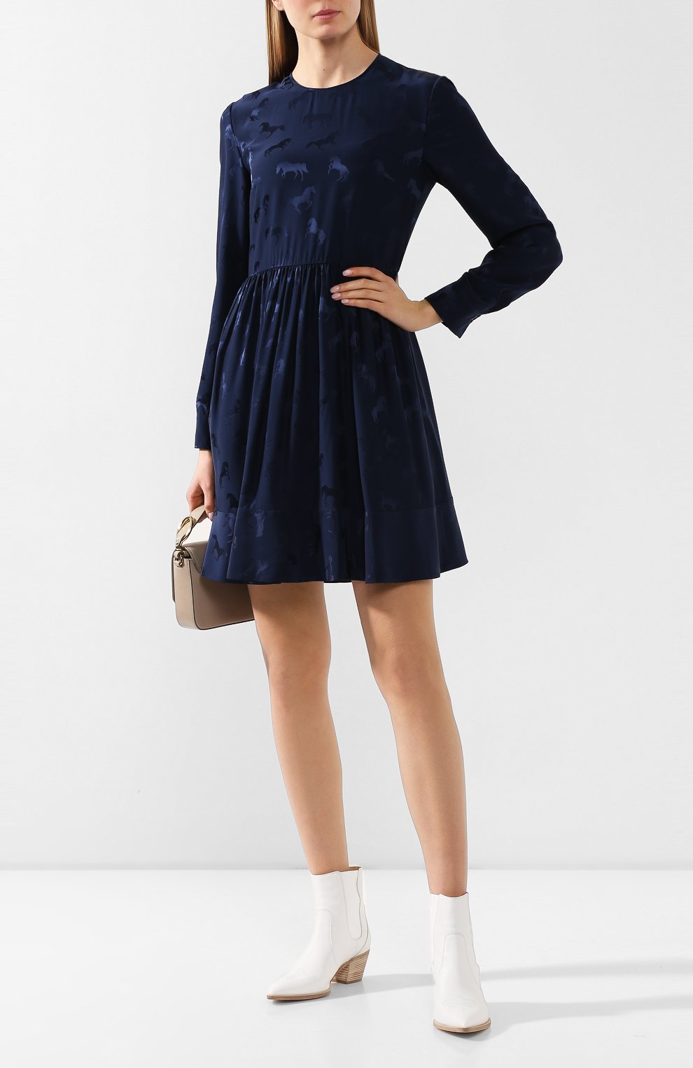 Платье из смеси хлопка и вискозы STELLA MCCARTNEY, арт. 599749/SNA57, фото 2