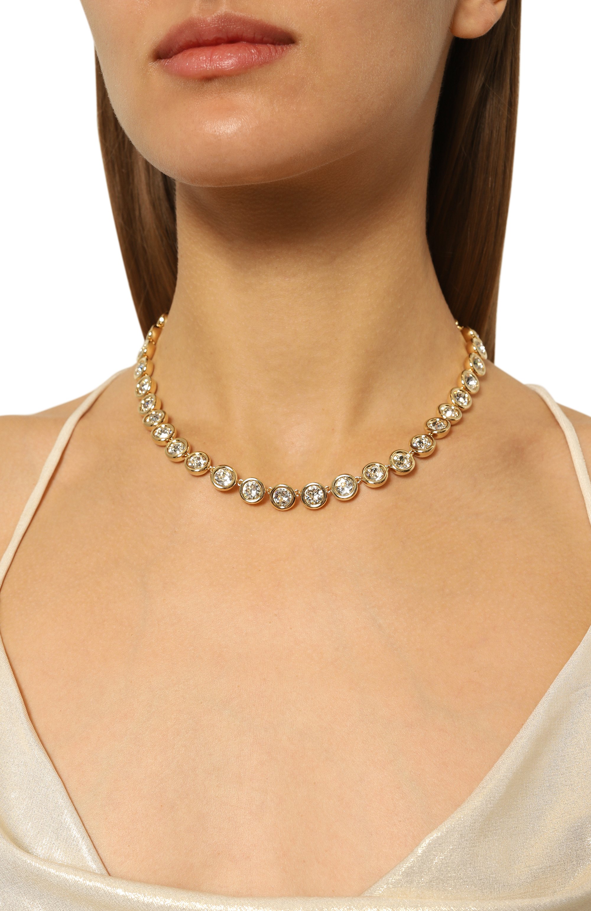 Колье imber SWAROVSKI золотого цвета по цене 46200 руб., арт. 5682585, фото 2 Колье imber SWAROVSKI, арт. 5682585, фото 2