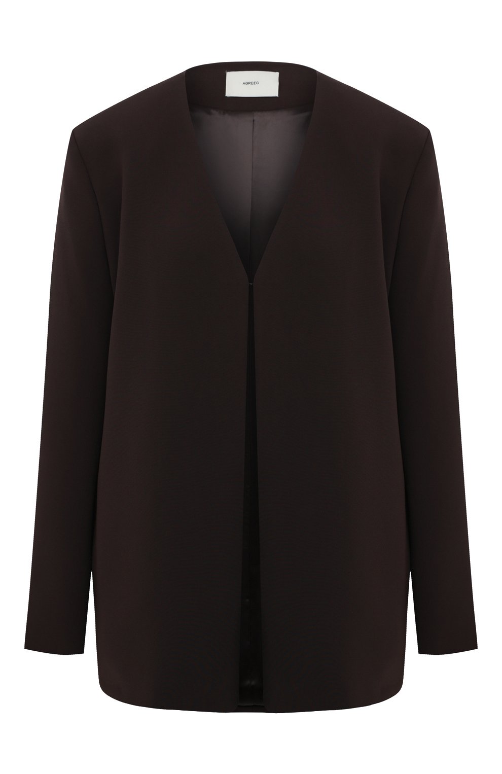 Жакет из вискозы AGREEG коричневого цвета по цене 65000 руб., арт. 13080934, фото 1 Жакет из вискозы AGREEG, арт. 13080934, фото 1