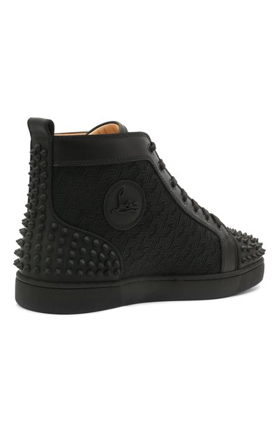 Комбинированные кеды lou spikes 2 CHRISTIAN LOUBOUTIN, арт. 1210802/L0U SPIKES 2 FLAT, фото 4