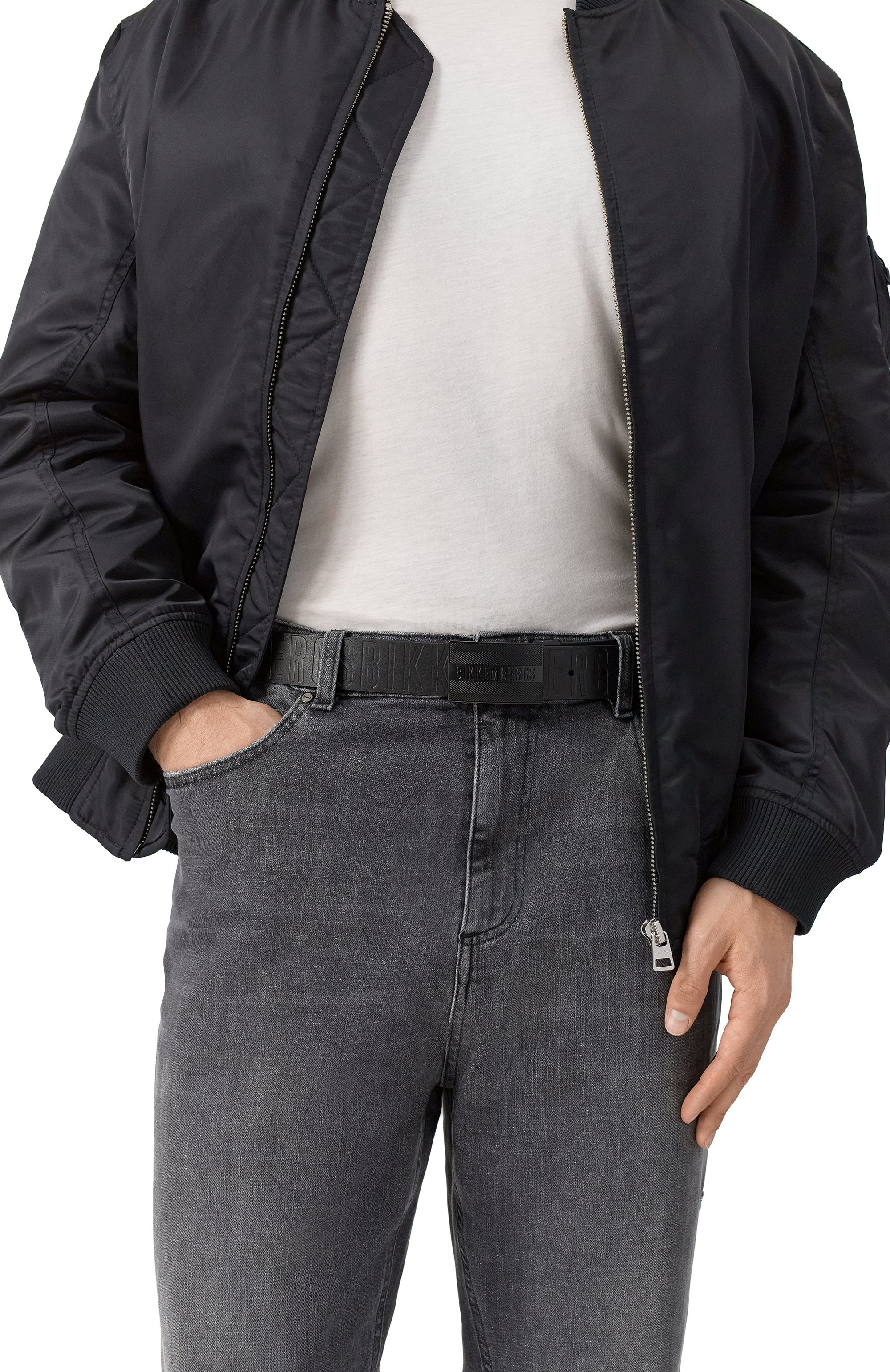 Кожаный ремень DIRK BIKKEMBERGS черного цвета по цене 11750 руб., арт. BKCU01221M120, фото 2 Кожаный ремень DIRK BIKKEMBERGS, арт. BKCU01221M120, фото 2