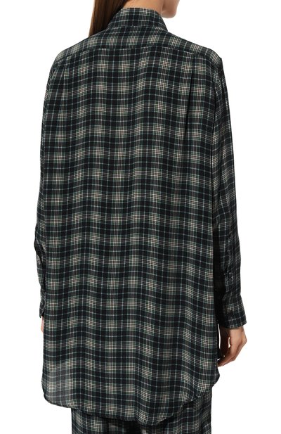 Рубашка из вискозы ACADEMIA темно-синего цвета по цене 25150 руб., арт. CELIA-P0CKET-BC/73DM1, фото 4 Рубашка из вискозы ACADEMIA, арт. CELIA-P0CKET-BC/73DM1, фото 4