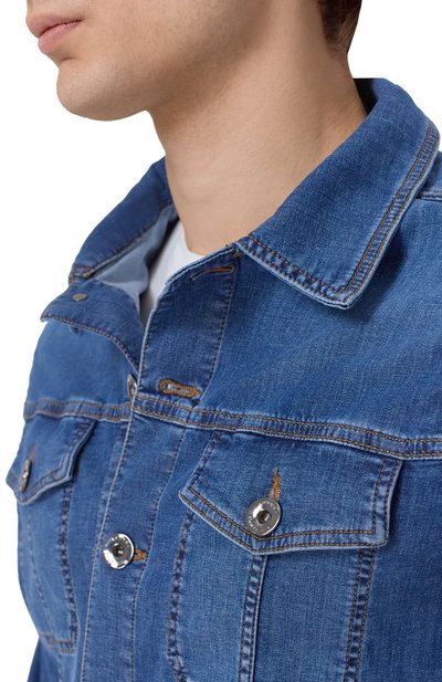 Джинсовая куртка ANDREA CAMPAGNA, арт. J-SR BLUE USED/DUCKY SPACE BLUE, фото 5