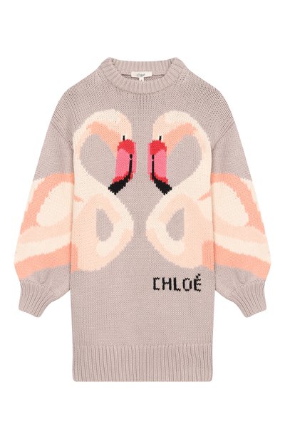 Платье из хлопка и шерсти CHLOÉ, арт. C21247