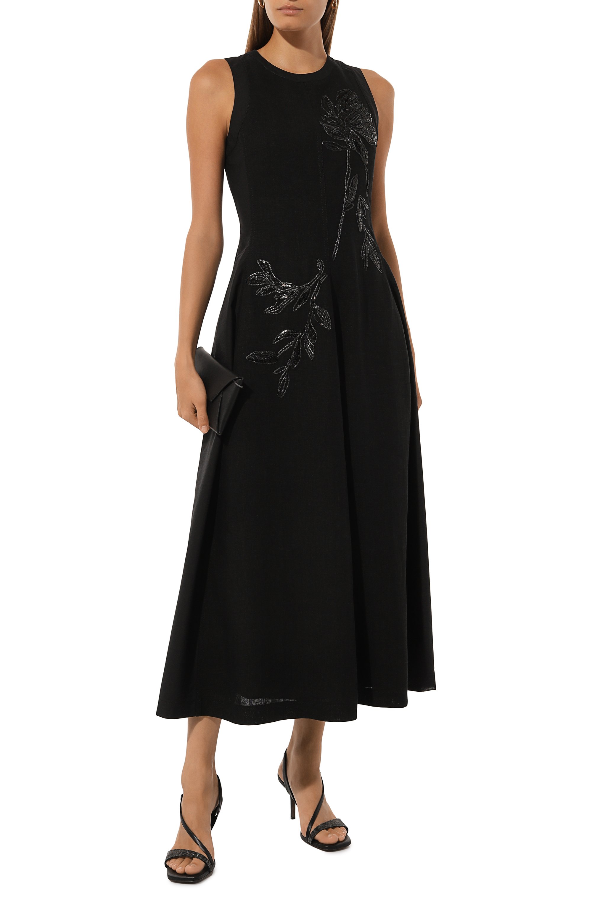 Хлопковое платье BRUNELLO CUCINELLI, арт. M0F79A5185, фото 2