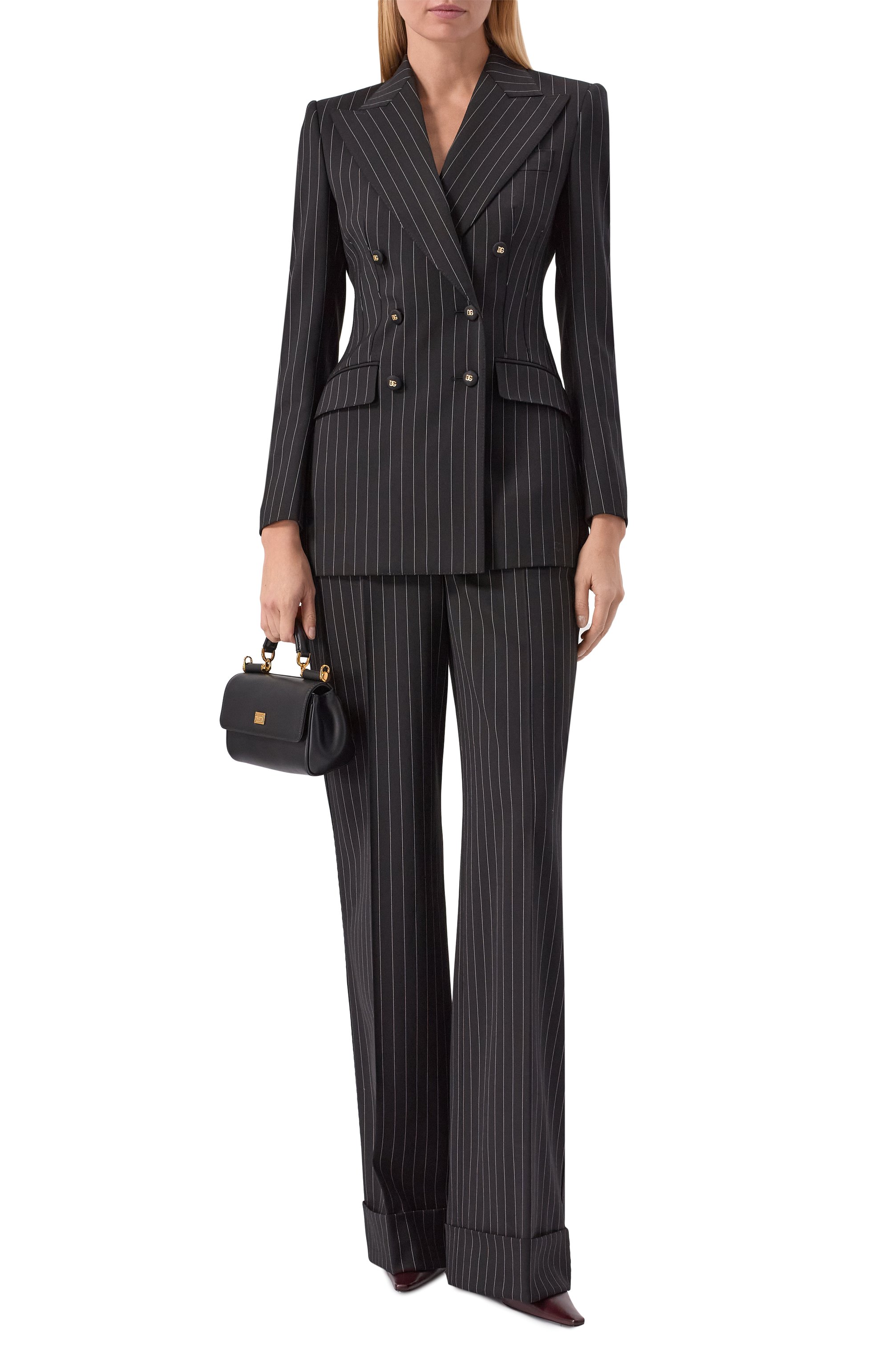 Шерстяные брюки DOLCE & GABBANA, арт. FTBM0T/FRBC0, фото 2