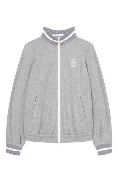 Толстовка из вискозы и хлопка BRUNELLO CUCINELLI, арт. BG930E892C