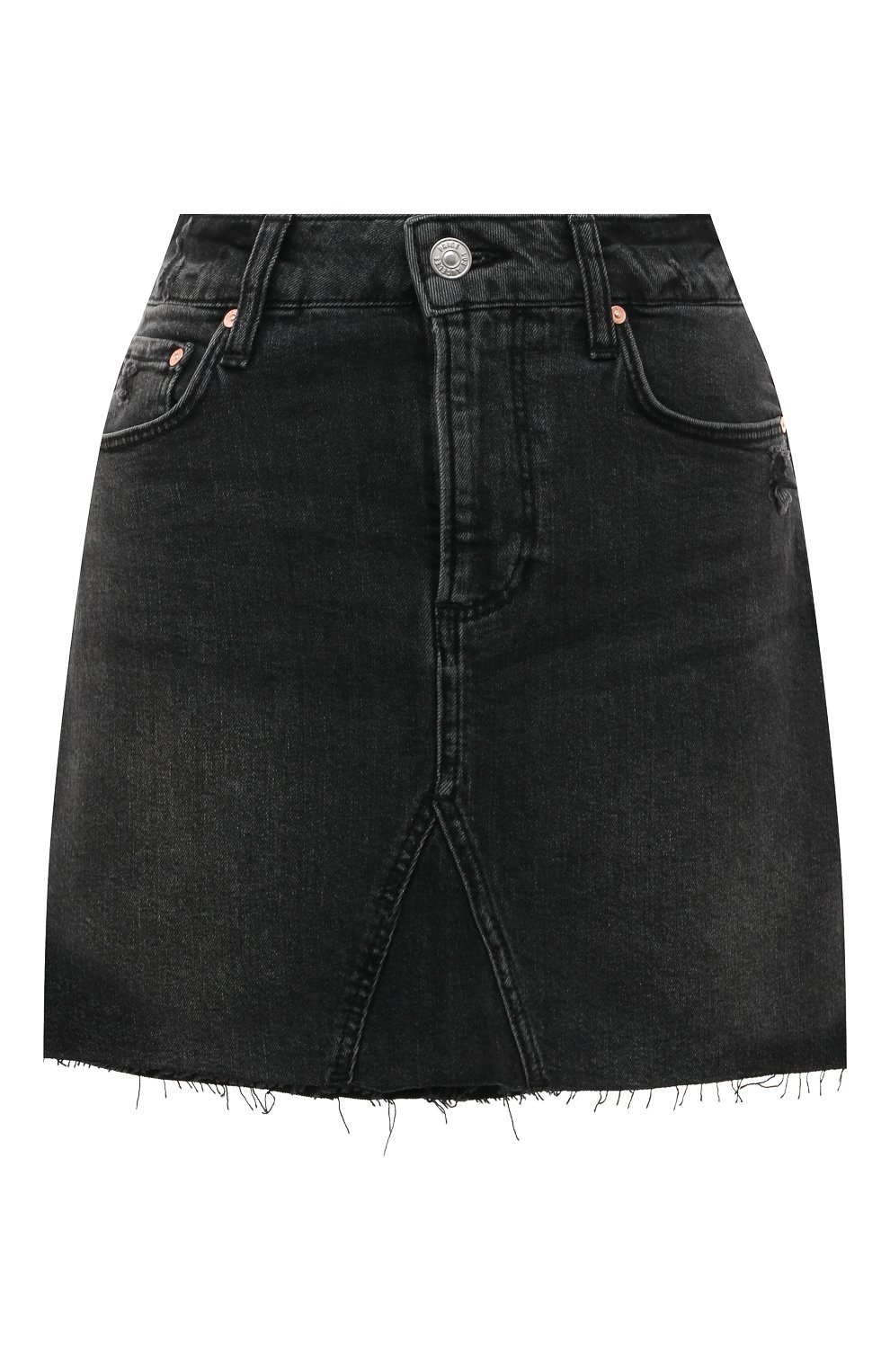 Джинсовая юбка PAIGE темно-серого цвета по цене 26900 руб., арт. 7219B80-5894, фото 1 Джинсовая юбка PAIGE, арт. 7219B80-5894, фото 1