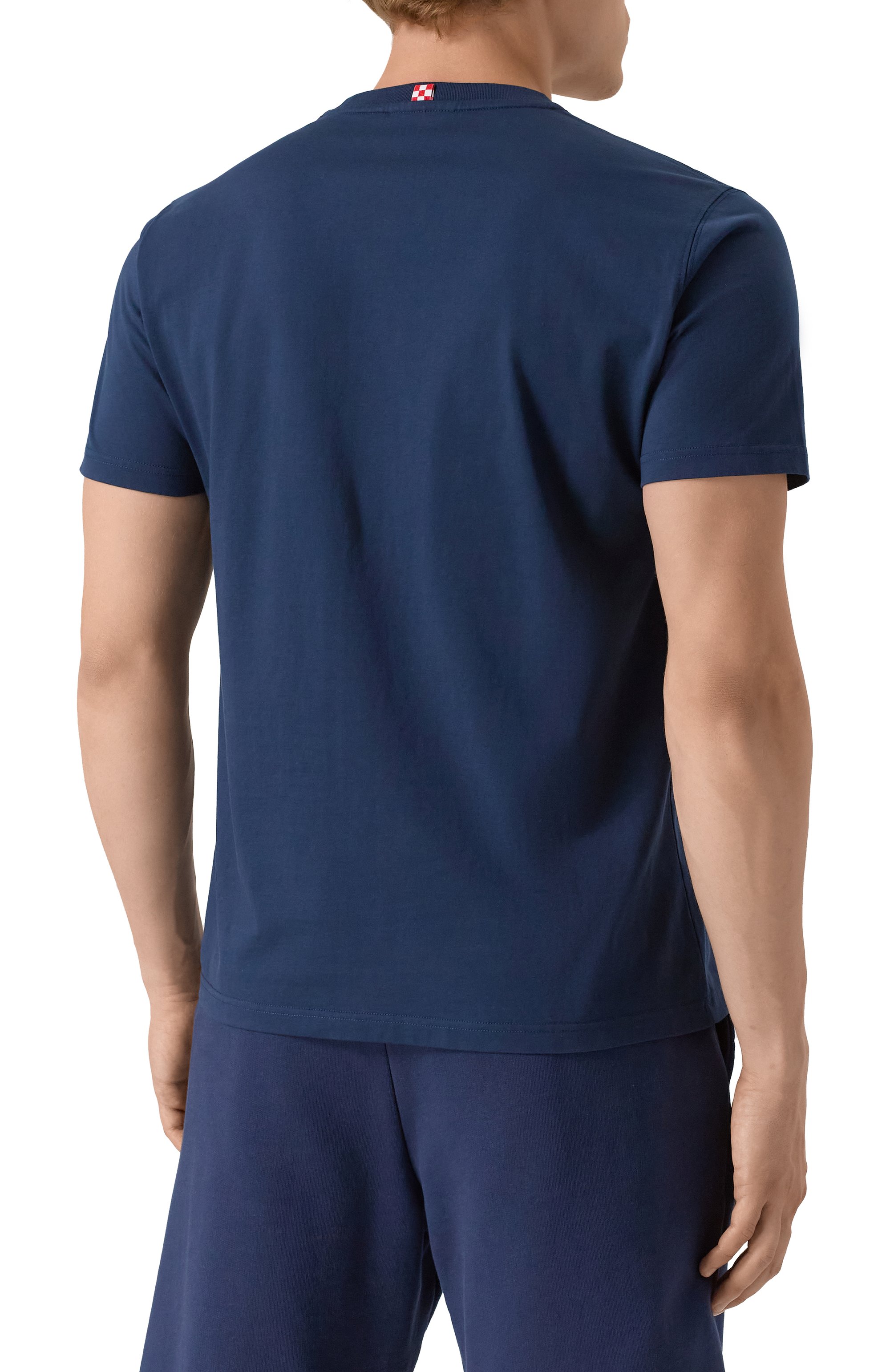 Хлопковая футболка MC2 SAINT BARTH темно-синего цвета по цене 10750 руб., арт. STBM TSHIRT MAN/02603H, фото 4 Хлопковая футболка MC2 SAINT BARTH, арт. STBM TSHIRT MAN/02603H, фото 4