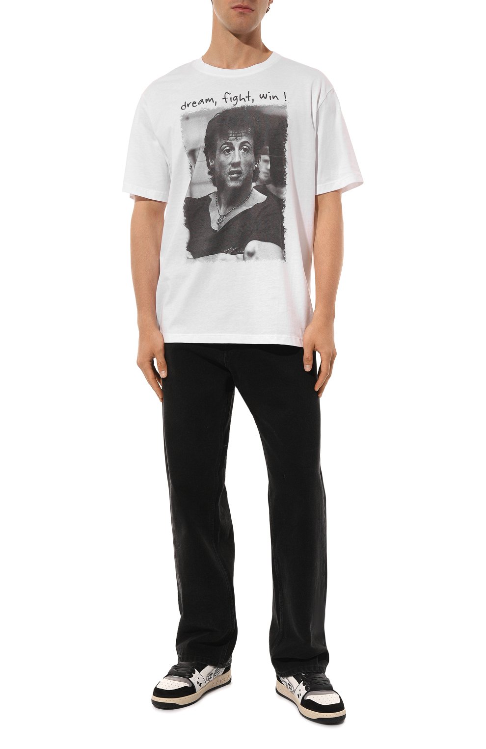 Хлопковая футболка BISIBIGLIO, арт. STALL0NE FIGHT WIN, фото 2