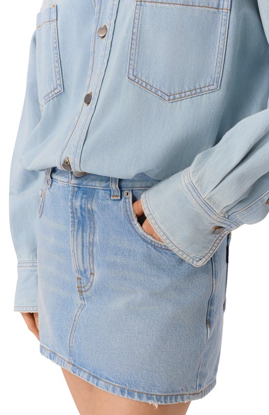 Джинсовое платье Haikure HEW10024DF134L0828/TATUM LIPARI BLUE. Голубой  HEW10024DF134L0828/TATUM LIPARI BLUE. Фото 5