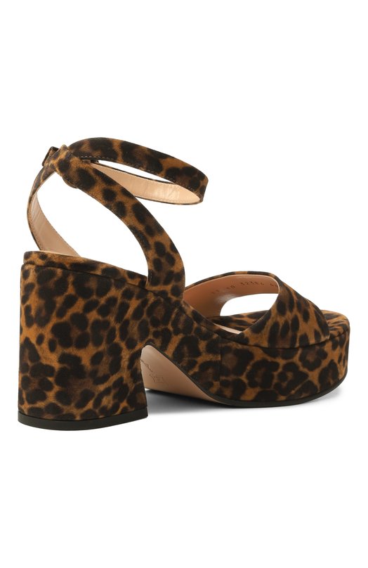 Замшевые босоножки Alma 85 Gianvito Rossi G32384.55RIC.CMDALLP Леопардовый  G32384.55RIC.CMDALLP Фото 5