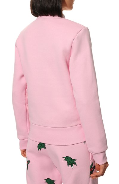 Хлопковый свитшот LACOSTE розового цвета по цене 24980 руб., арт. SH7949CAU, фото 4 Хлопковый свитшот LACOSTE, арт. SH7949CAU, фото 4