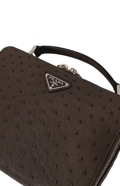 Сумка из кожи страуса PRADA, �арт. 2VH069-K53-F0480-OMI, фото 3