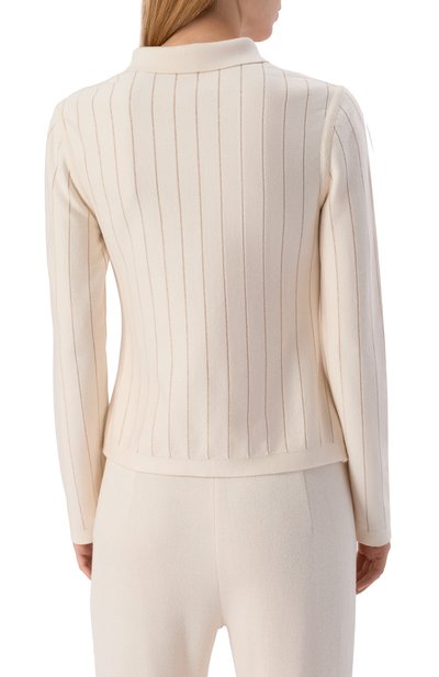 Пуловер из шелка и кашемира FREEAGE кремового цвета по цене 78980 руб., арт. W26.JM164.6039.101, фото 4 Пуловер из шелка и кашемира FREEAGE, арт. W26.JM164.6039.101, фото 4