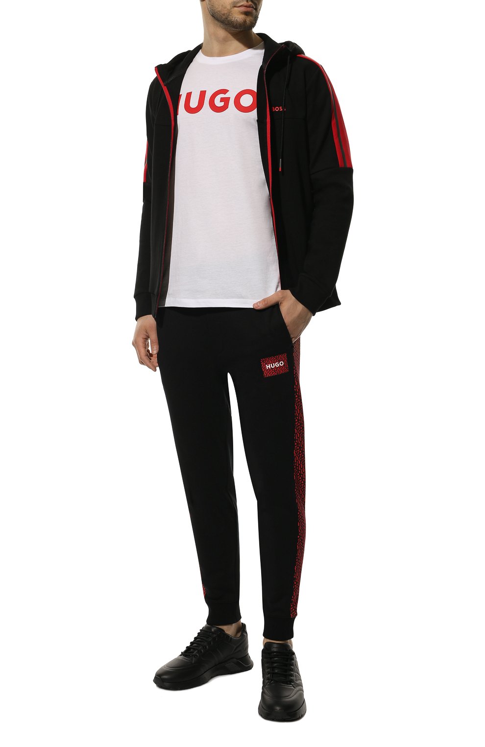 Хлопковая футболка HUGO, арт. 50467556, фото 2