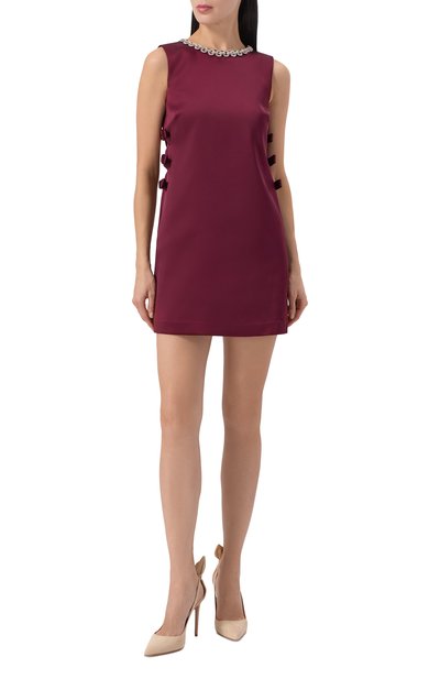 Замшевые туфли bow tie 105 AQUAZZURA, арт. DENHIGP0-SUE-ECA, фото 3