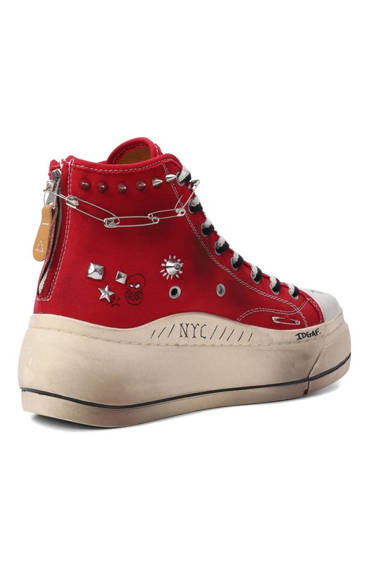 Текстильные кеды Kurt R13 R13S5029-S243W Красный  R13S5029-S243W Фото 5