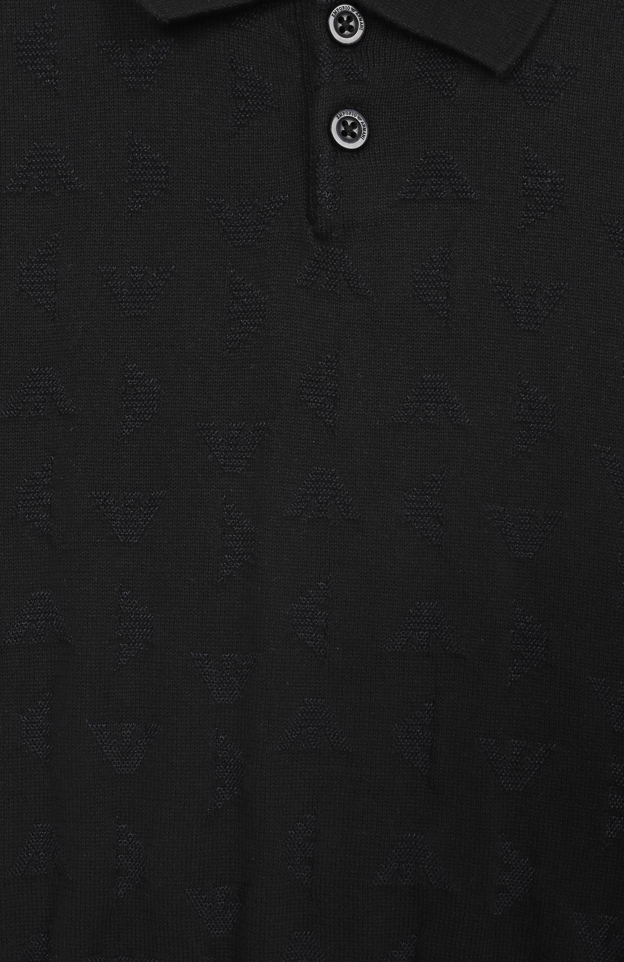 Поло из хлопка и вискозы EMPORIO ARMANI, арт. EB000287/AF13935, фото 3