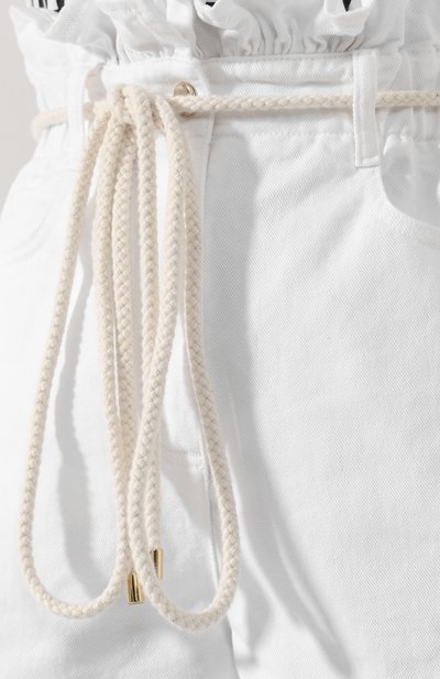 Джинсовые шорты VALENTINO белого цвета по цене 82950 руб., арт. RB3DD07U4EC, фото 5 Джинсовые шорты VALENTINO, арт. RB3DD07U4EC, фото 5