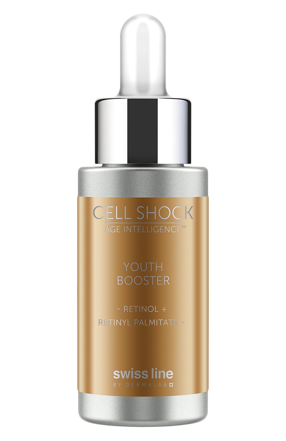 Бустер для лица cell shock age intelligence youth booster (20ml) SWISS LINE бесцветного цвета по цене 5150 руб., арт. 1200, фото 1 Бустер для лица cell shock age intelligence youth booster (20ml) SWISS LINE, арт. 1200, фото 1