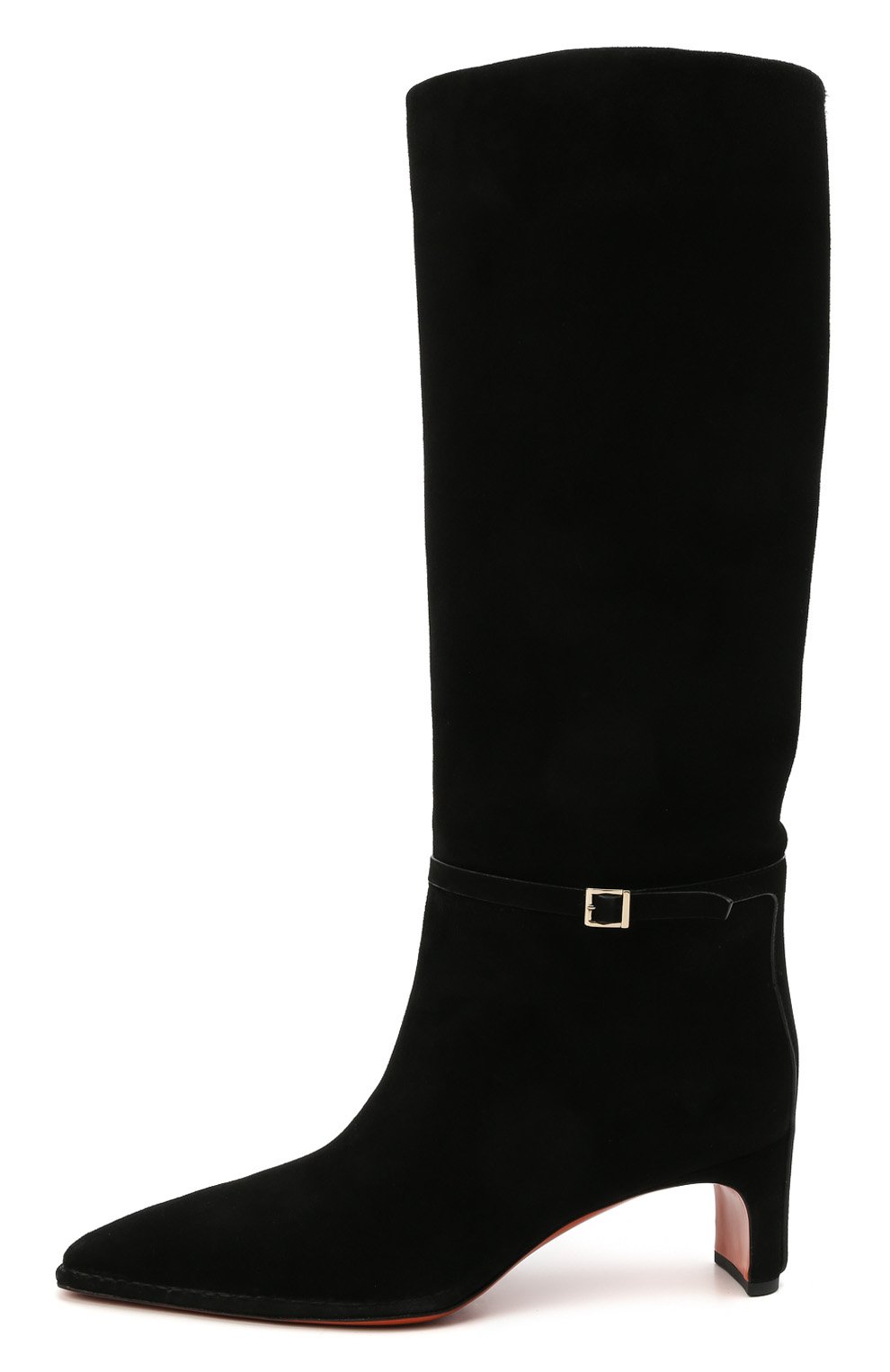 Замшевые сапоги SANTONI черного цвета по цене 156000 руб., арт. WSFN59307HA2NMRVN01, фото 3 Замшевые сапоги SANTONI, арт. WSFN59307HA2NMRVN01, фото 3