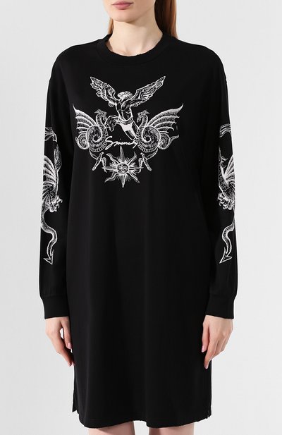 Хлопковое платье GIVENCHY черного цвета по цене 38200 руб., арт. BW20DG3Z27, фото 3 Хлопковое платье GIVENCHY, арт. BW20DG3Z27, фото 3
