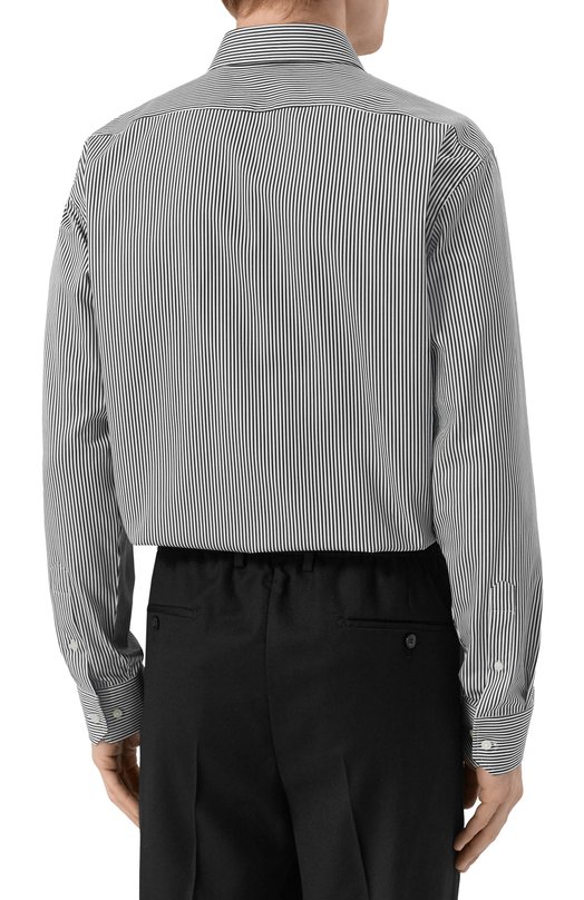 Хлопковая сорочка BOSS 50549904 Чёрно-белый  50549904 Фото 4