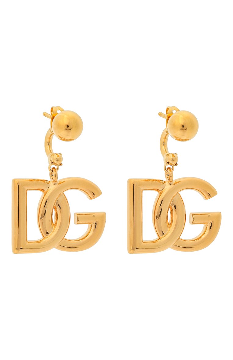 Женские серьги DOLCE & GABBANA золотого цвета, арт. WEN6P1/W1111 | Фото 3 (Материал: Металл; Нос: Не проставлено; Региональные ограничения белый список (Axapta Mercury): Не проставлено)