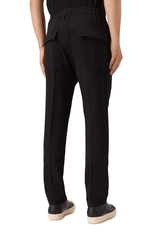 Шерстяные брюки Rick Owens RU02E1390/WA Чёрный  RU02E1390/WA Фото 4