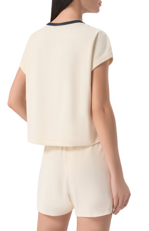 Хлопковая футболка A.P.C. C0EWT-F26462 Кремовый  C0EWT-F26462 Фото 4