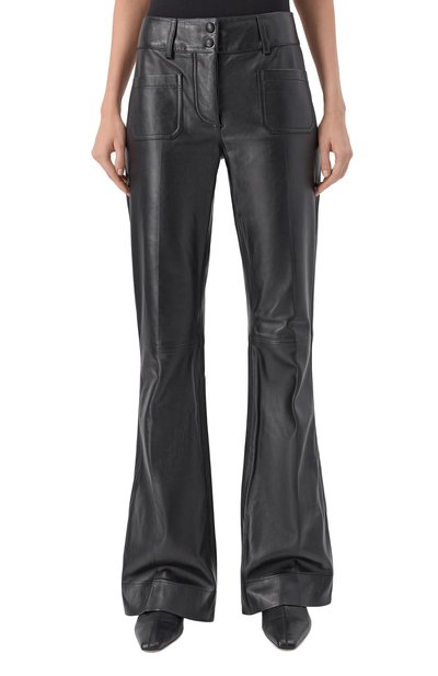 Кожаные брюки JACOB LEE черного цвета по цене 316500 руб., арт. WLP20125AW25B, фото 3 Кожаные брюки JACOB LEE, арт. WLP20125AW25B, фото 3