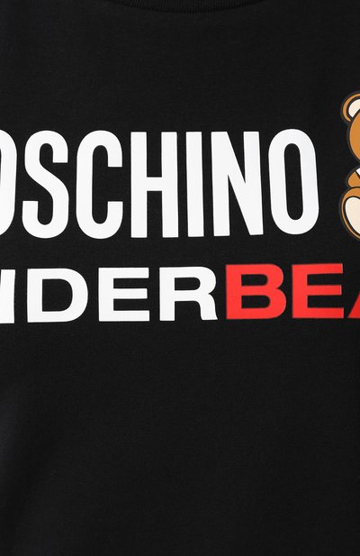 Хлопковая футболка MOSCHINO, арт. A1904/9003, фото 5