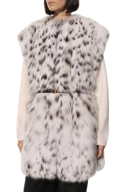Жилет из меха рыси VALENTINO, арт. WF3FCA088CF, фото 3