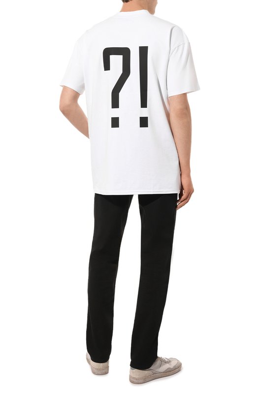 Хлопковая футболка CHMPS PARISSE Белый, фото 2