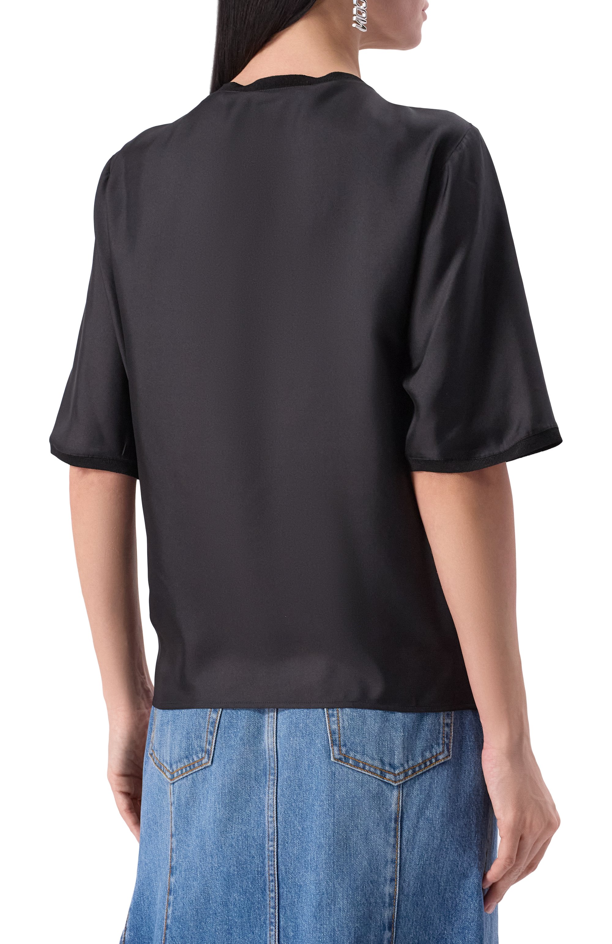 Шелковый топ DSQUARED2, арт. S75NC1108/D35139, фото 4