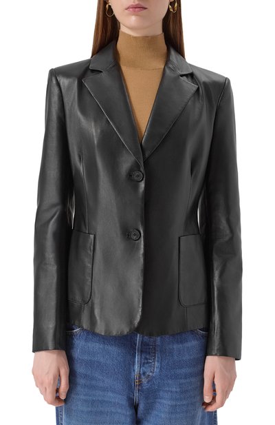 Кожаный жакет FREEAGE, арт. WW25.JK111.LETH.900, фото 3