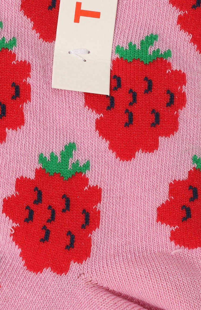 Детские носки TINYCOTTONS розового цвета, арт. AW23-358 | Фото 2 (Материал: Хлопок, Текстиль, Синтетический материал; Нос: Не проставлено; Кросс-КТ: Носки)